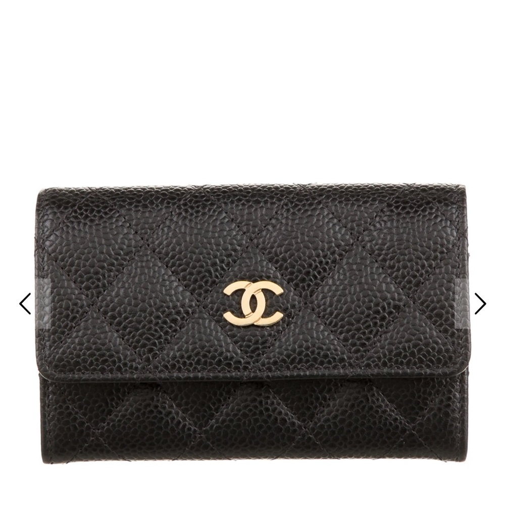 Chanel Quilted Flap Card Holder